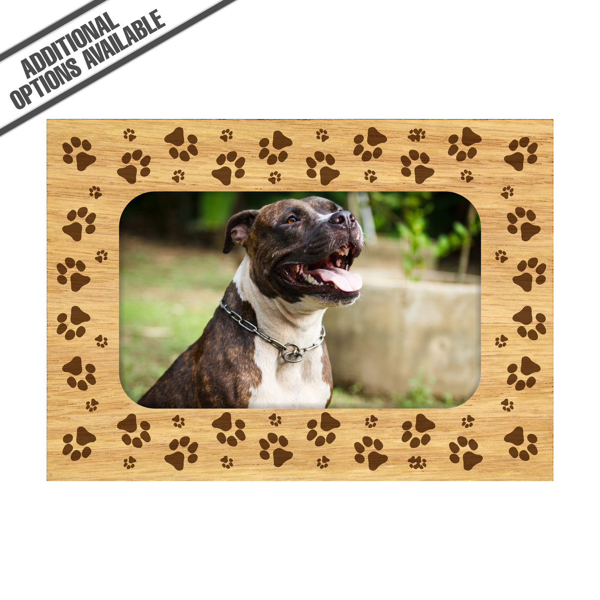 FW Engraved Wood Matte - F-MAT_-5-0161 - Dog Paws