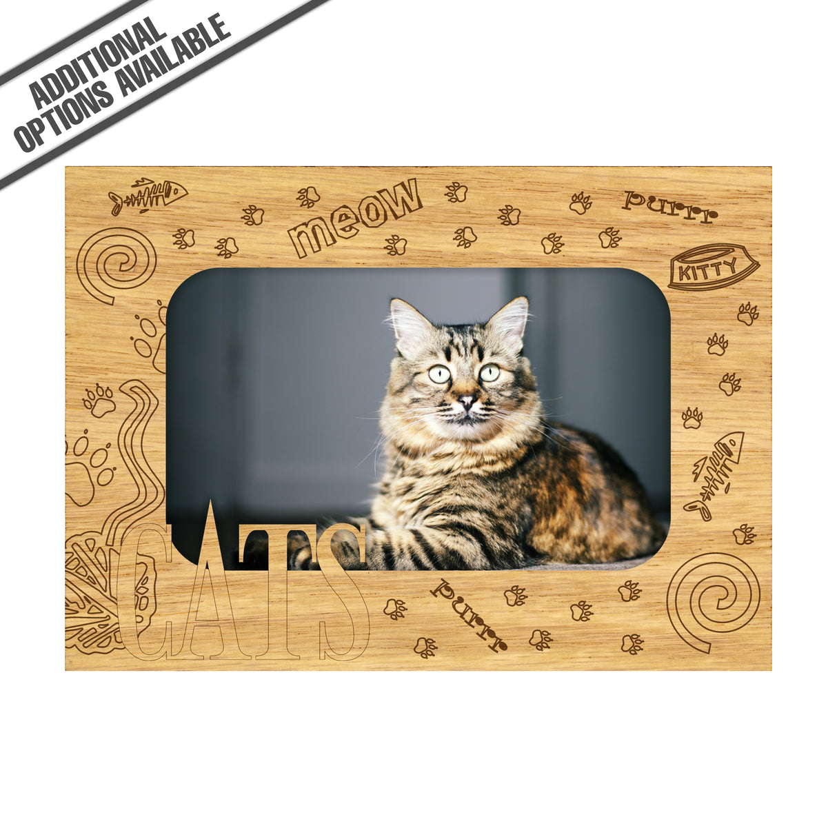 FW Engraved Wood Matte - F-MAT_-5-0282 - Cats