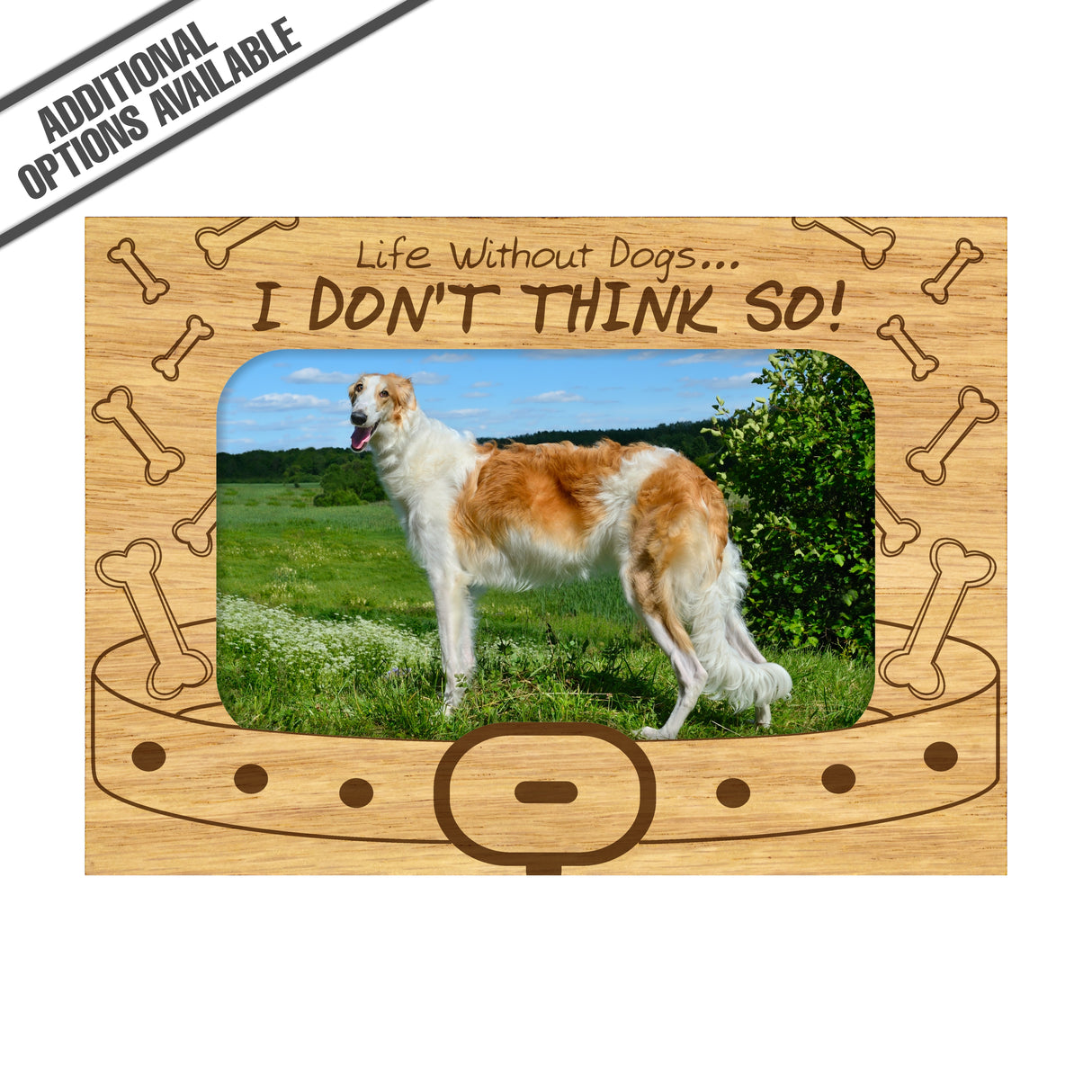 FW Engraved Wood Matte - F-MAT_-5-2000 - Life Without a Dog