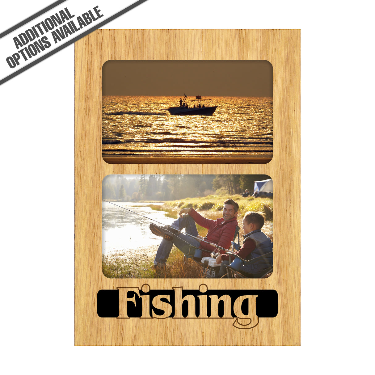 FW Engraved Wood Matte - F-MAT_-7-3038 - Fishing - 2 photos - Protrait