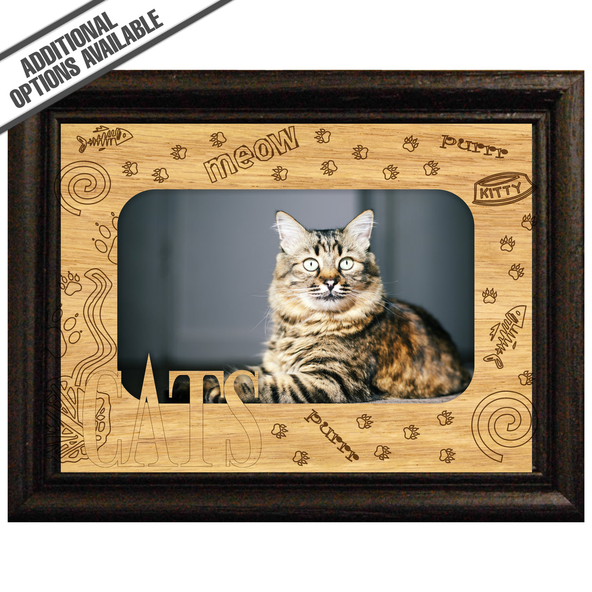 FW Engraved Wood Matte - F-MAT_-5-0282 - Cats