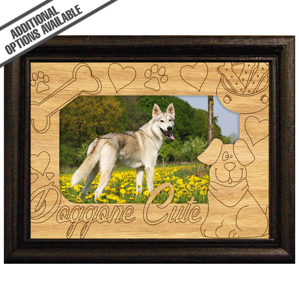FW Engraved Wood Matte - F-MAT_-5-0284 - Doggone Cute
