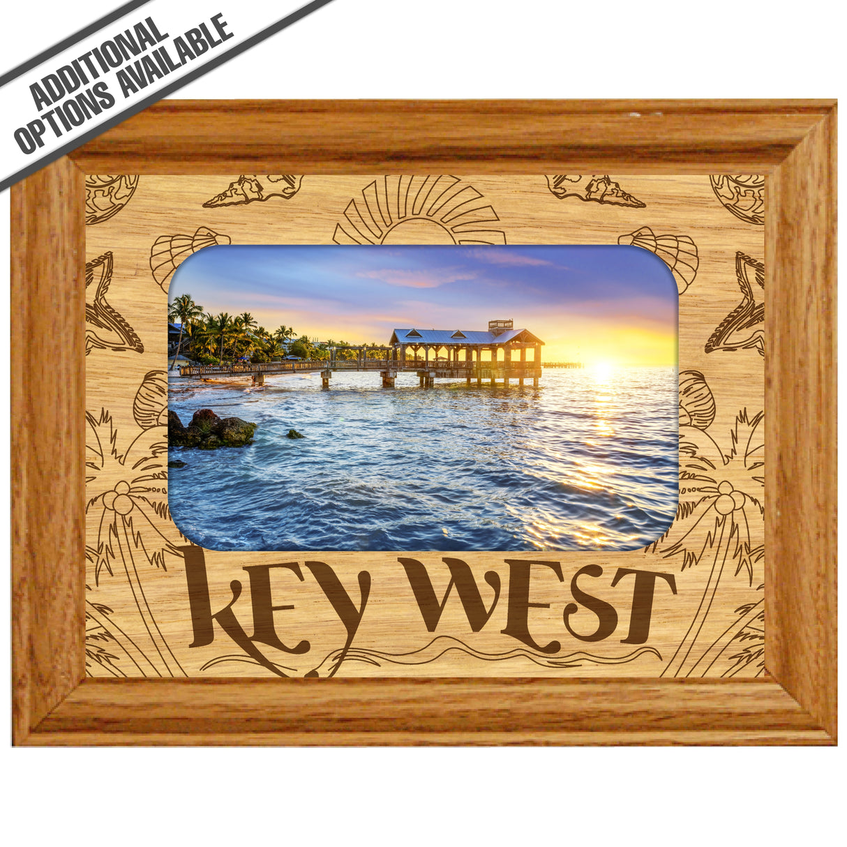 FW Engraved Wood Matte - F-MAT_-3-1179 - Key West Beach