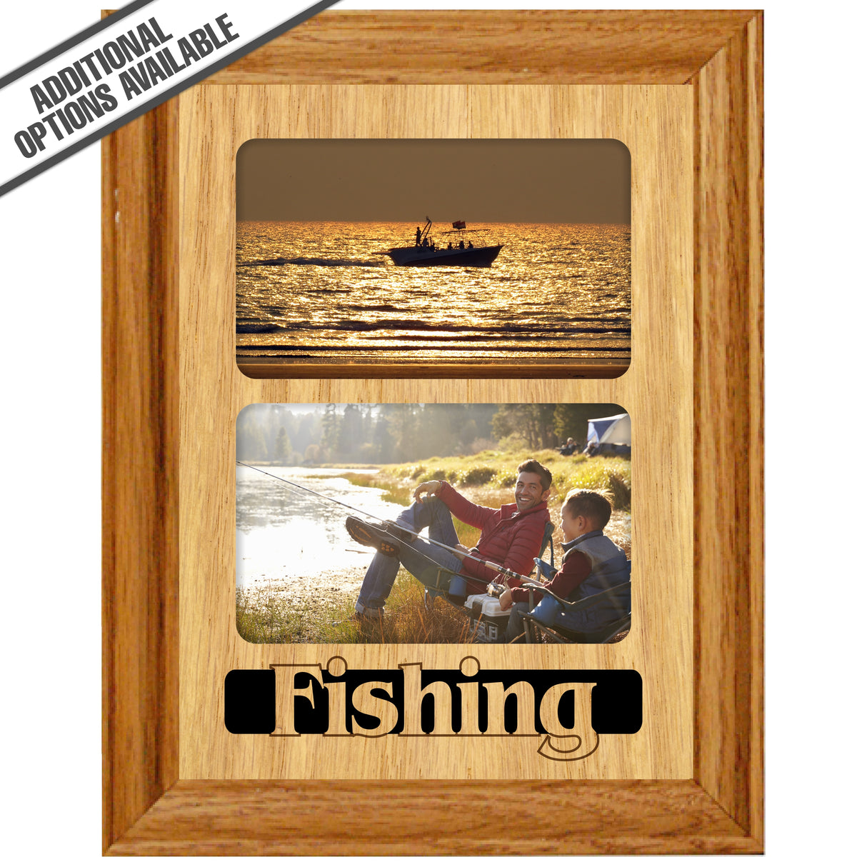 FW Engraved Wood Matte - F-MAT_-7-3038 - Fishing - 2 photos - Protrait