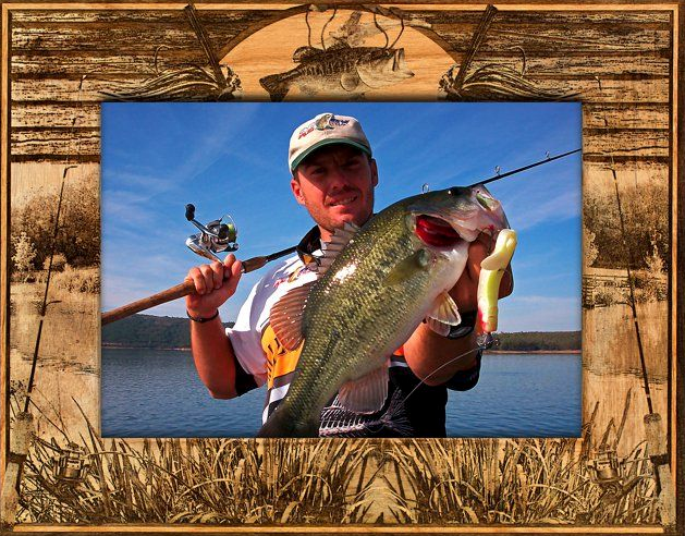 Fishing picture frames