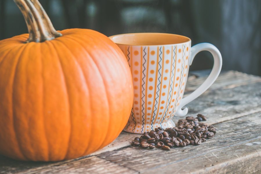 Pumpkin on table