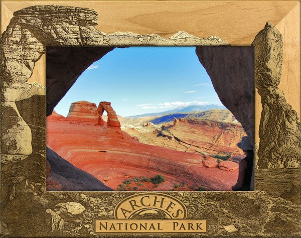 custom picture frame, vacation picture frame, national park picture