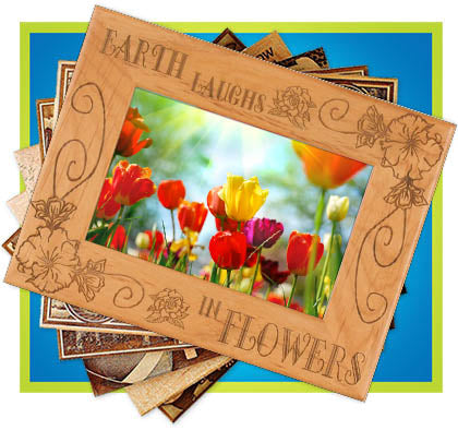 Custom wood picture frames for Spring