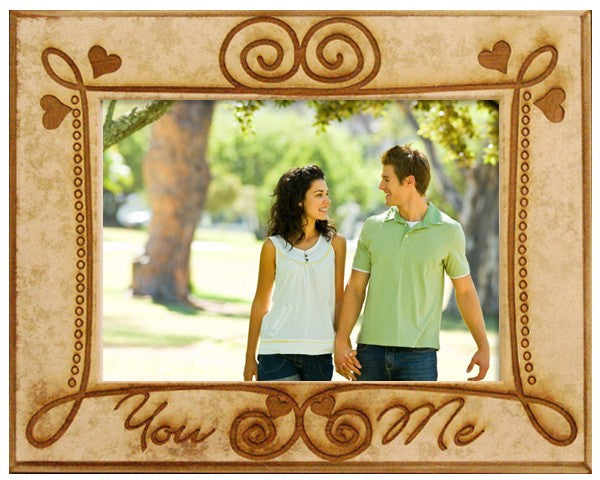 Engraved Wooden Frames for Valentine's Day