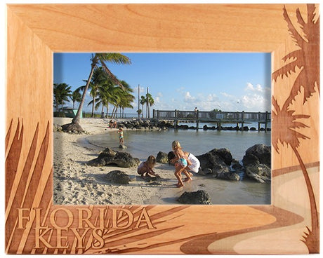 Engraved photo frame, wooden picture frame