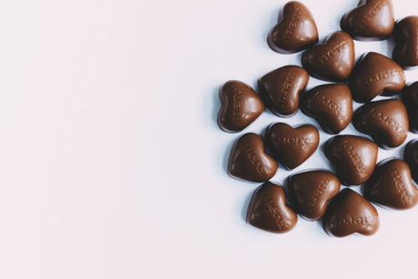 chocolate candied hearts