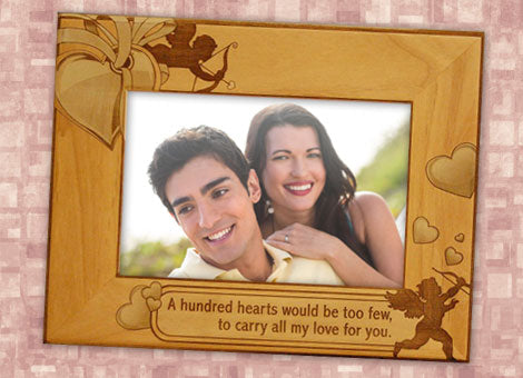 A Hundred Hearts personalized frame