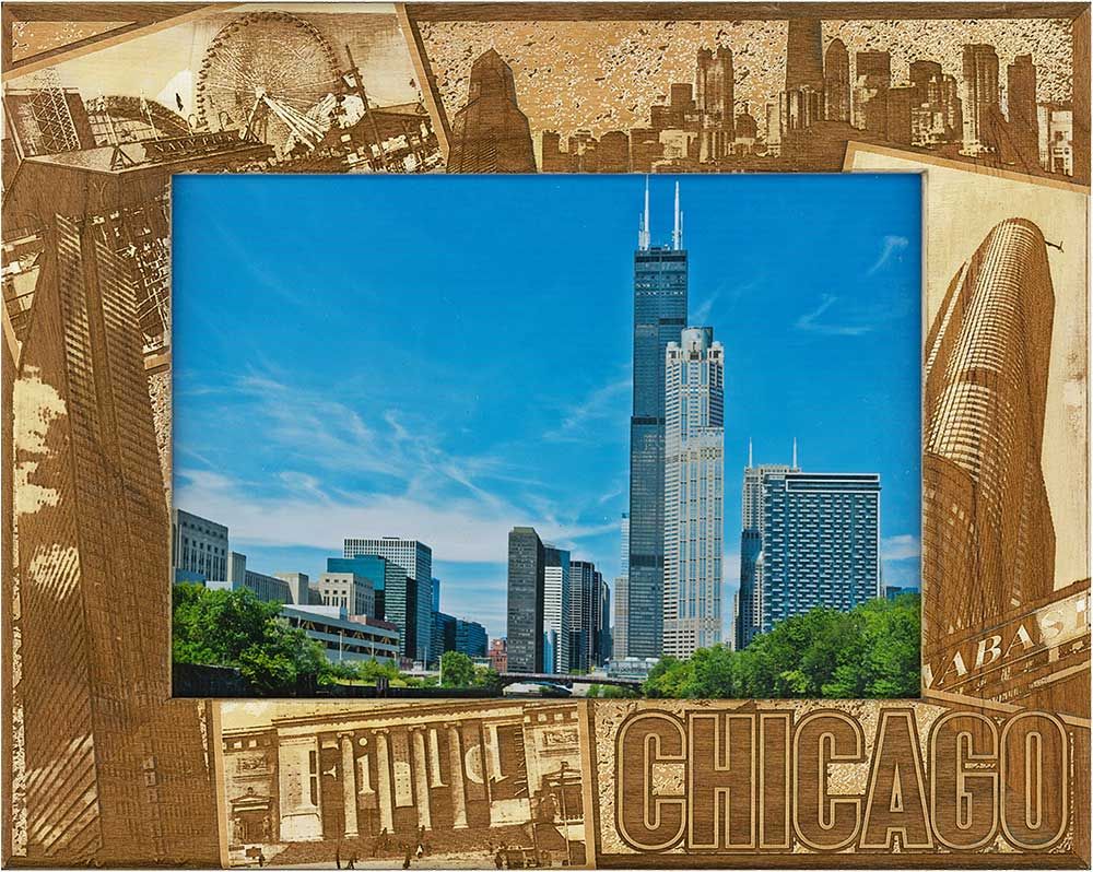 Chicago Illinois Destination Photo Collage