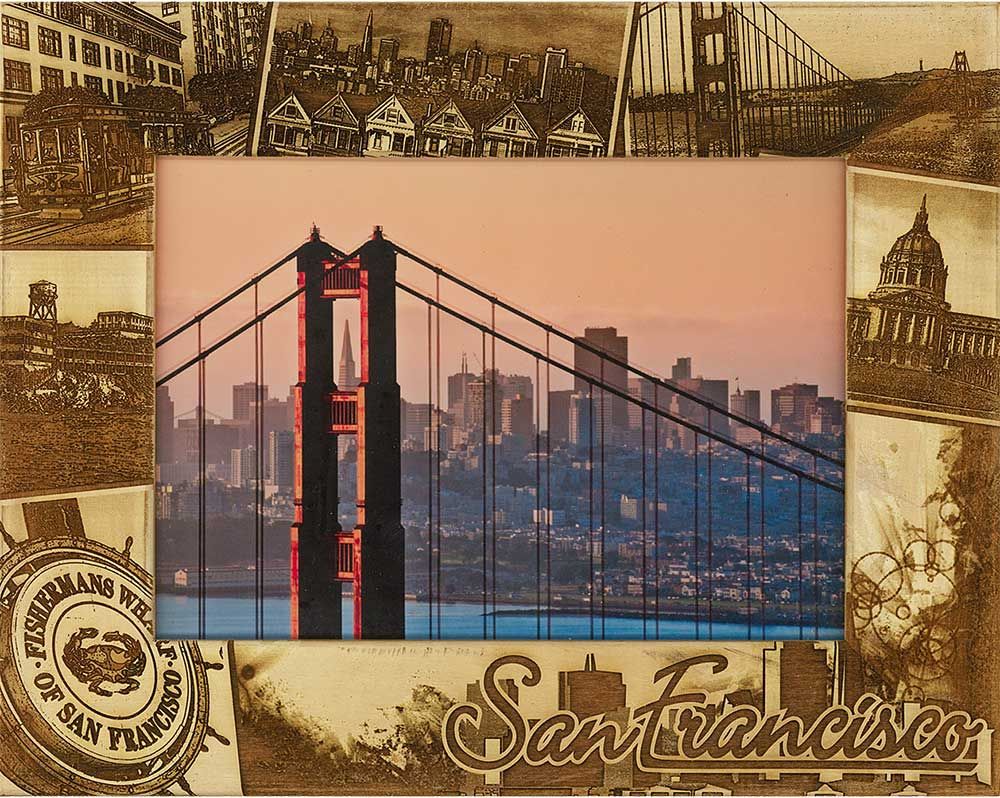 San Fransico California Destination Photo Collage