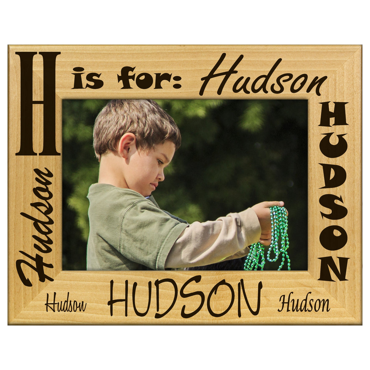 Threeplusone Tyler Frame Engraved Alderwood Frame - A-FRM_-18-0003 - T is for Tyler – GiftWorksPlus