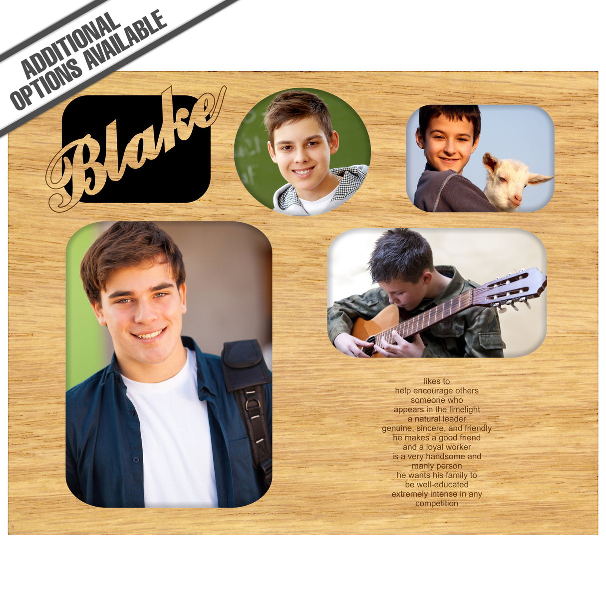 FW Engraved Wood Matte - F-MAT_-18-0035 - One Name Four Images