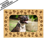 FW Engraved Wood Matte - F-MAT_-5-0161 - Dog  Paws