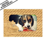 FW Engraved Wood Matte - F-MAT_-5-0287 - Puppy Love