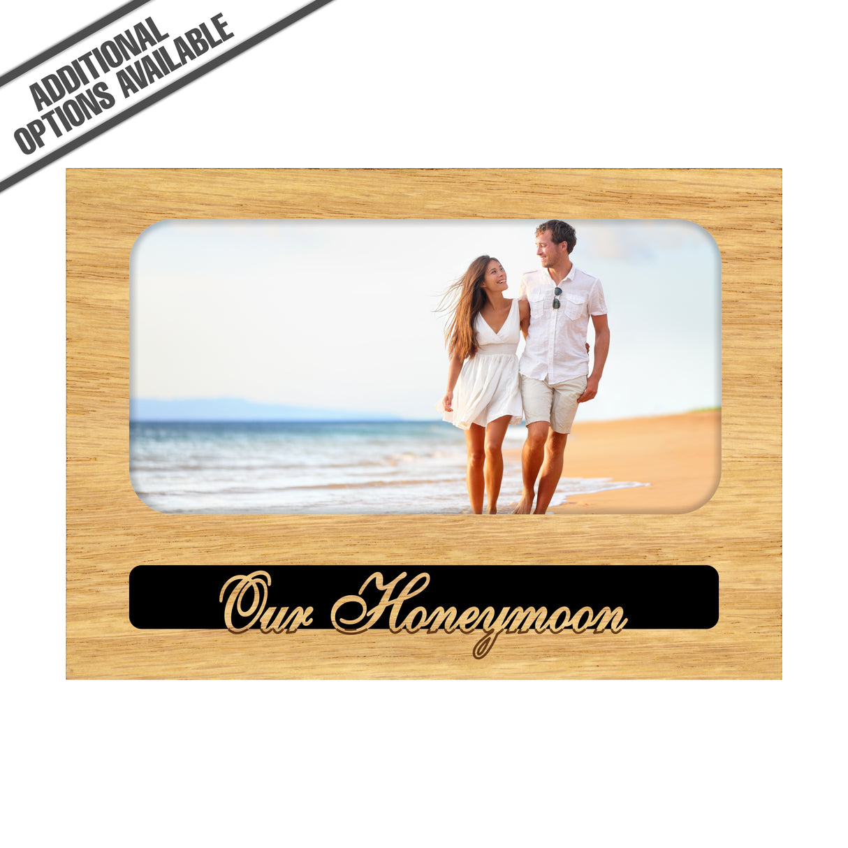 FW Engraved Wood Matte - F-MAT_-8-0042 - Our Honeymoon