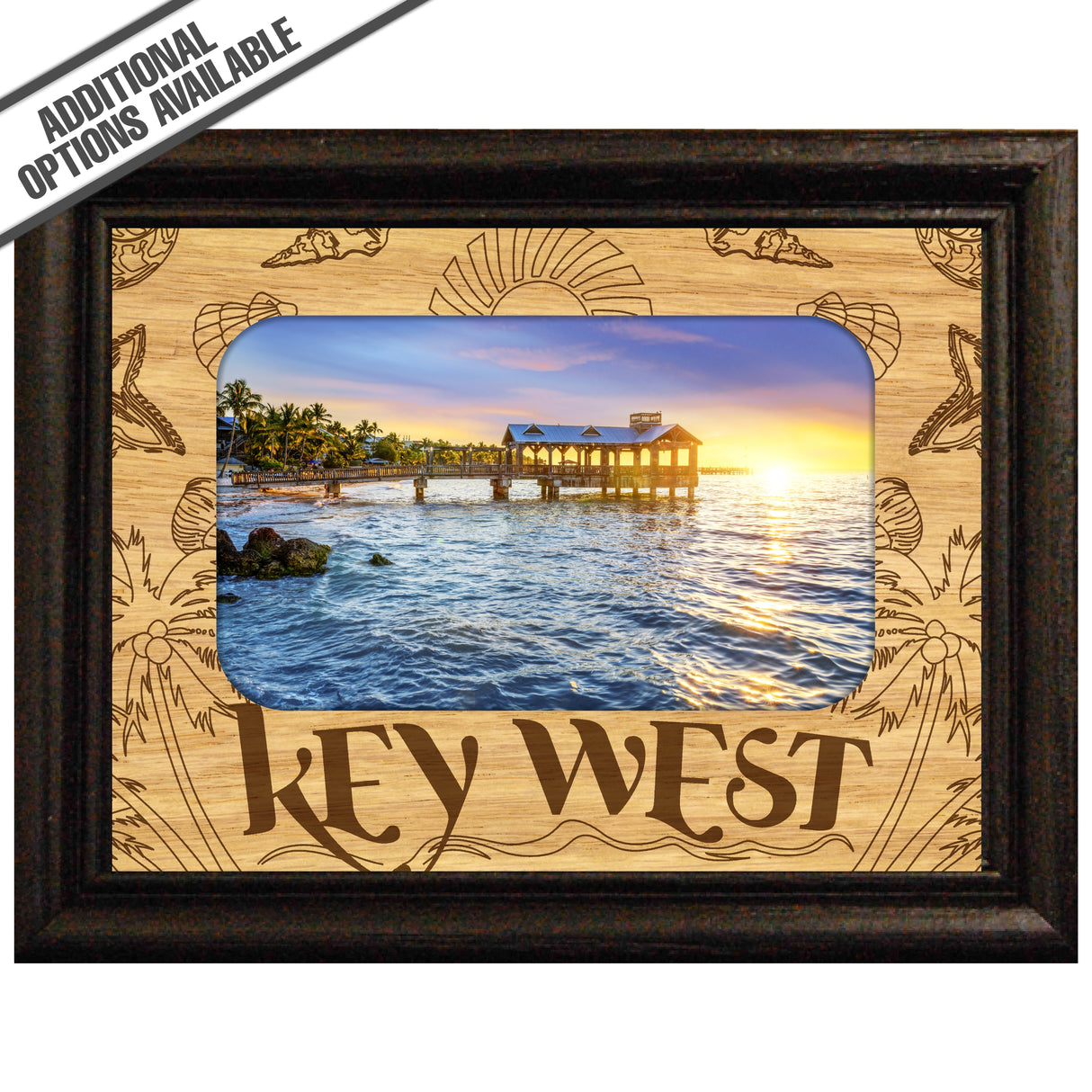 FW Engraved Wood Matte - F-MAT_-3-1179 - Key West Beach