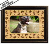 FW Engraved Wood Matte - F-MAT_-5-0161 - Dog  Paws