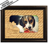 FW Engraved Wood Matte - F-MAT_-5-0287 - Puppy Love