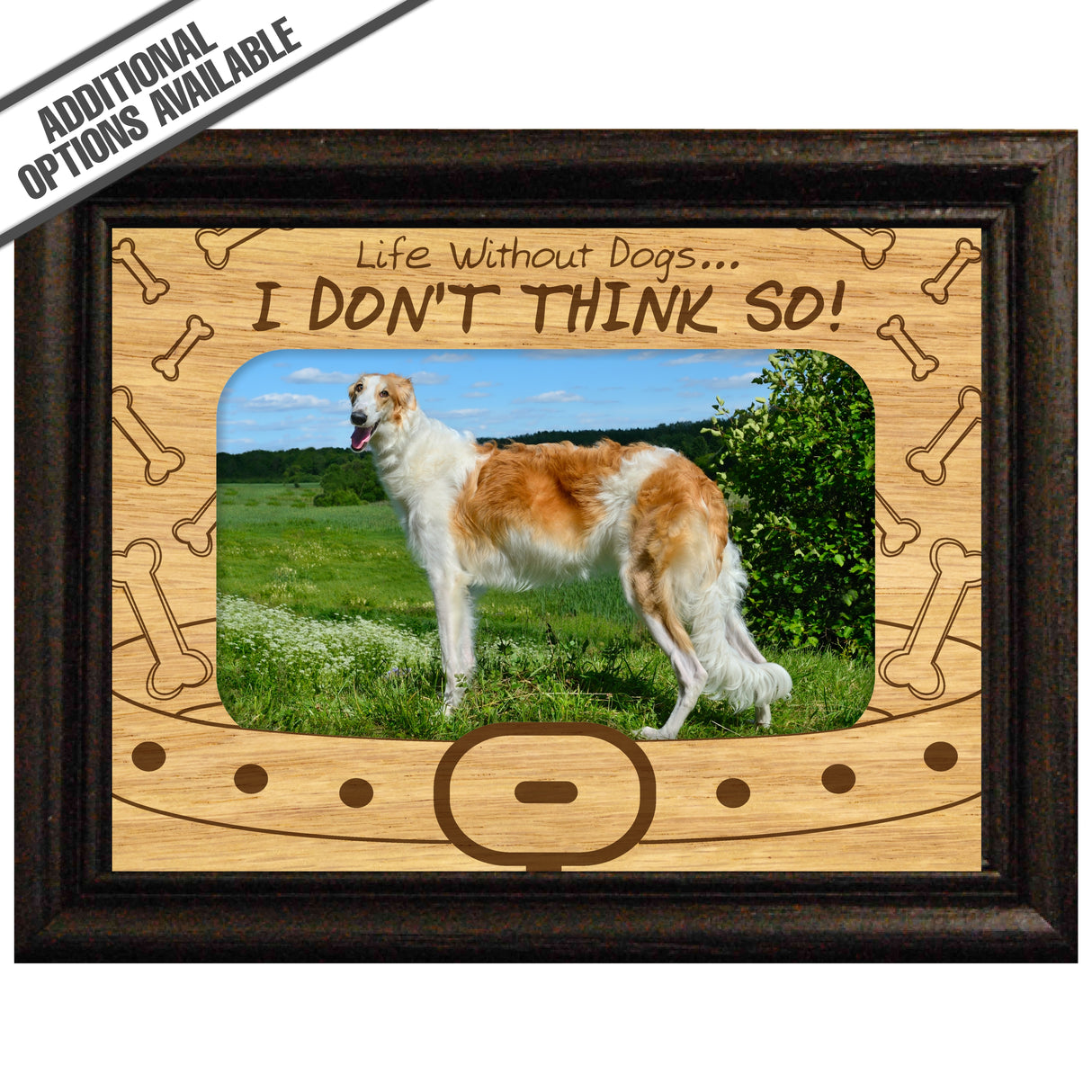 FW Engraved Wood Matte - F-MAT_-5-2000 - Life Without a Dog