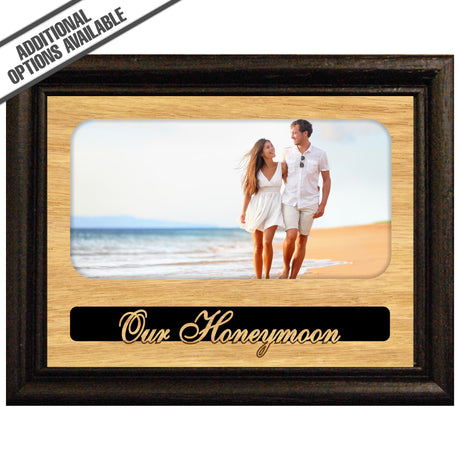 FW Engraved Wood Matte - F-MAT_-8-0042 - Our Honeymoon