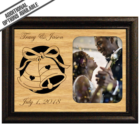 FW Engraved Wood Matte - F-MAT_-8-0062 - Wedding Bells