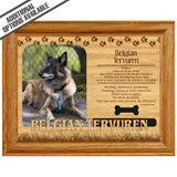 FW Engraved Wood Matte - F-MAT_-20-0021 - Belgian Tervuren - Dog Profile