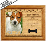 FW Engraved Wood Matte - F-MAT_-20-0097 - Jack Russell - Dog Profile