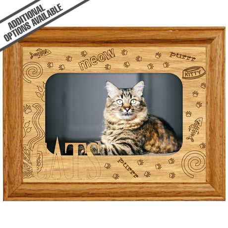 FW Engraved Wood Matte - F-MAT_-5-0282 - Cats
