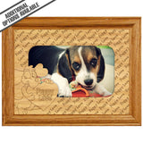 FW Engraved Wood Matte - F-MAT_-5-0287 - Puppy Love