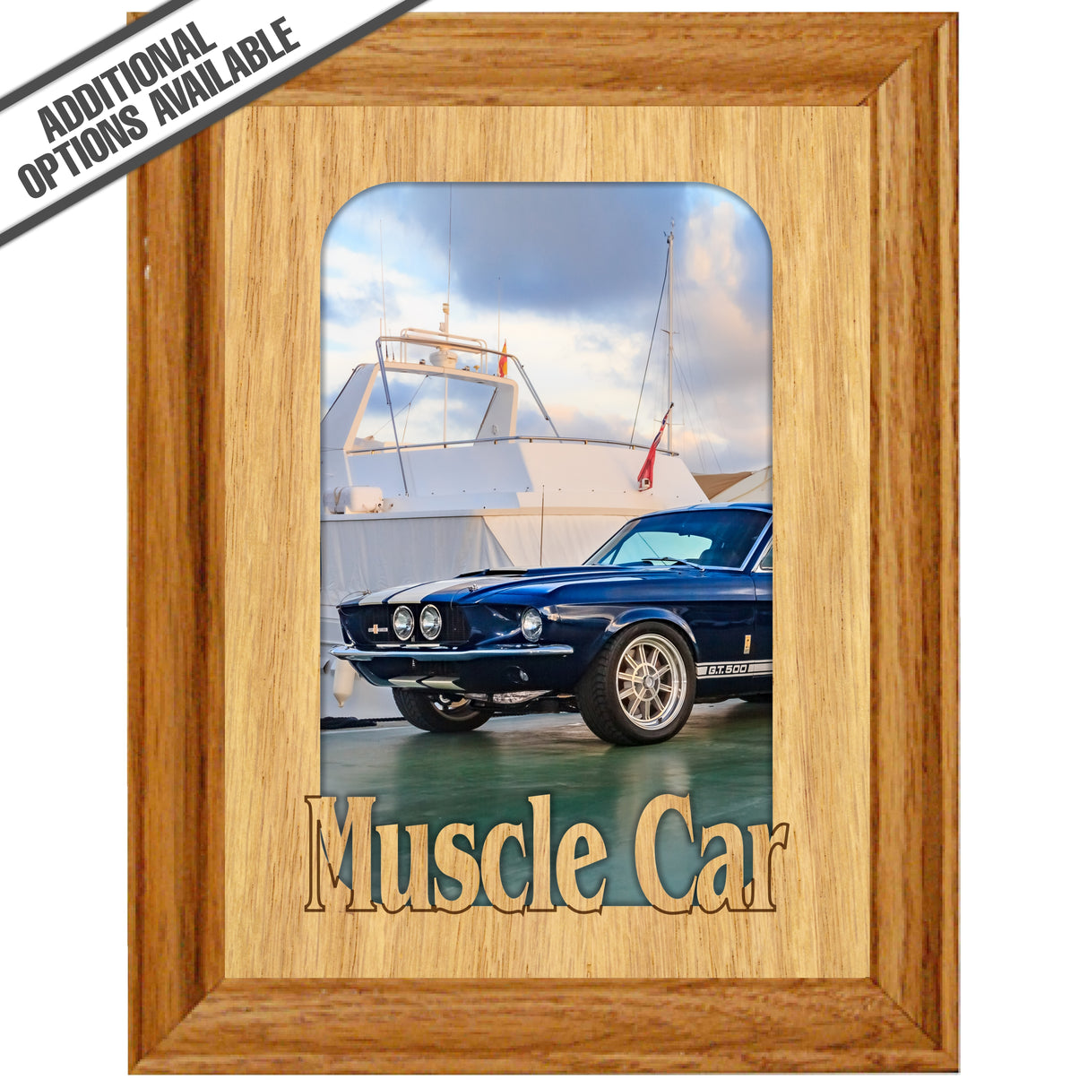 FW Engraved Wood Matte - F-MAT_-10-0023 - Muscle Car