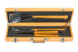 3 Piece BBQ Set - Bamboo Gift Case