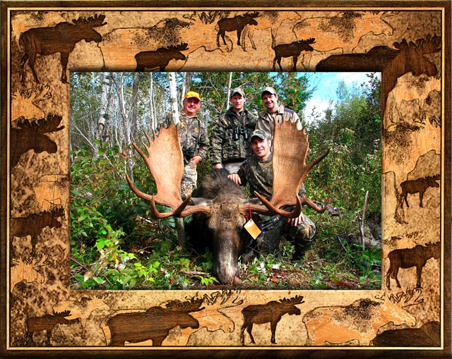 Moose Scatter Hunting Photo Frame, Moose Hunting Picture Frame Design ...