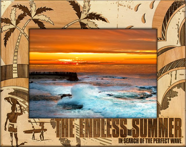 The Endless Summer Palm Wave Swirl Photo Frame