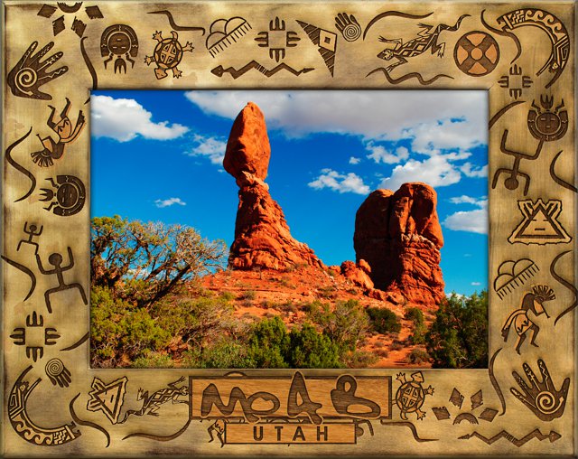 Moab Utah Arches National Park Southwest Mix Up Picture Frame