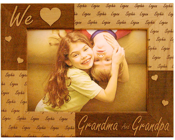 Personalized We Love Grandparents Frame