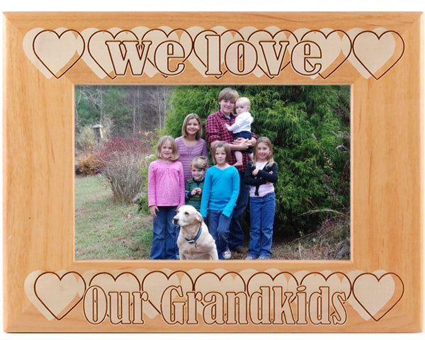 We Love Our Grandkids Family Frame