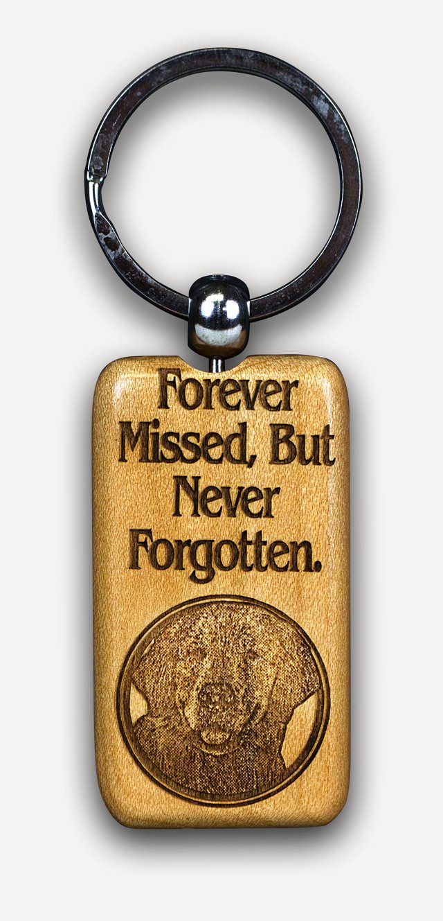 Forever Missed - Golden Retriever Dog Key Chain