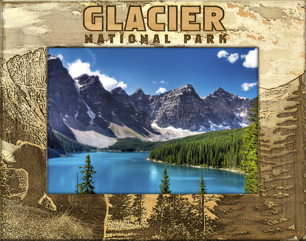 Glacier National Park Bear Landscape Photo Frame