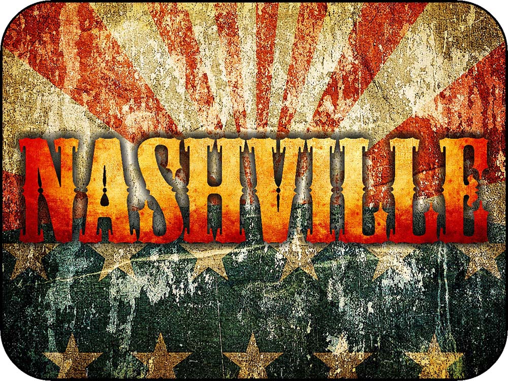 Nashville Rustic Flag