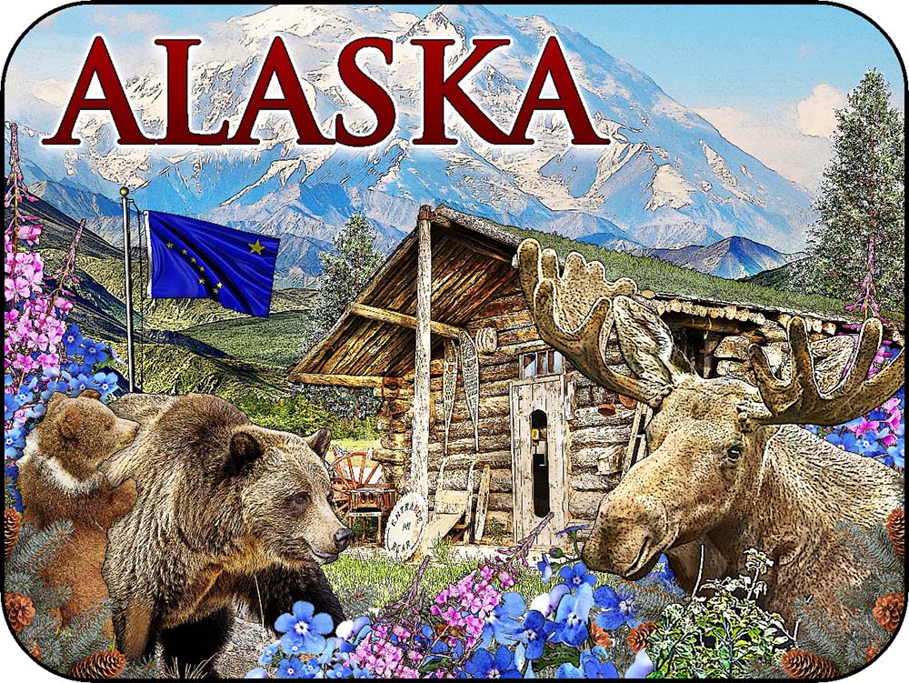 Alaska Grizzly & Moose Cabin