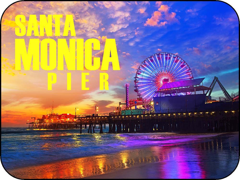 Los Angeles California Santa Monica Pier Technicolor