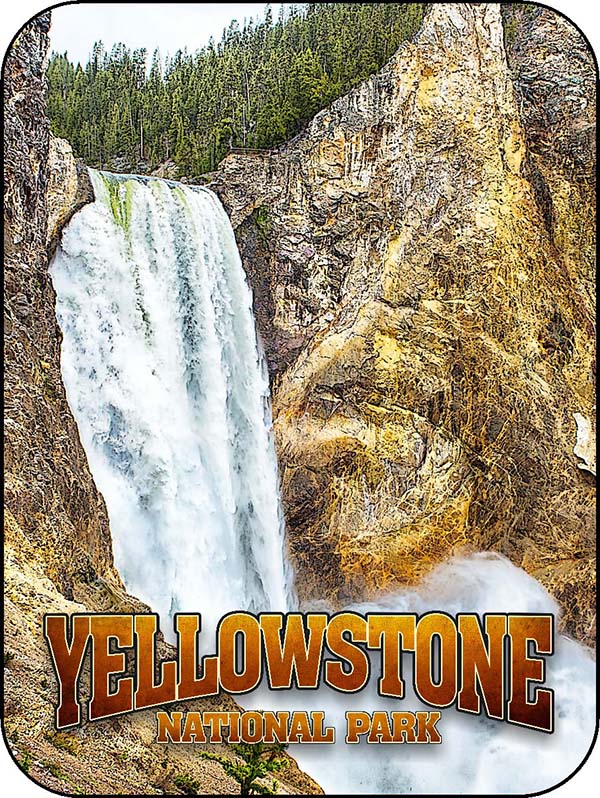 Yellowstone Lower Falls Close