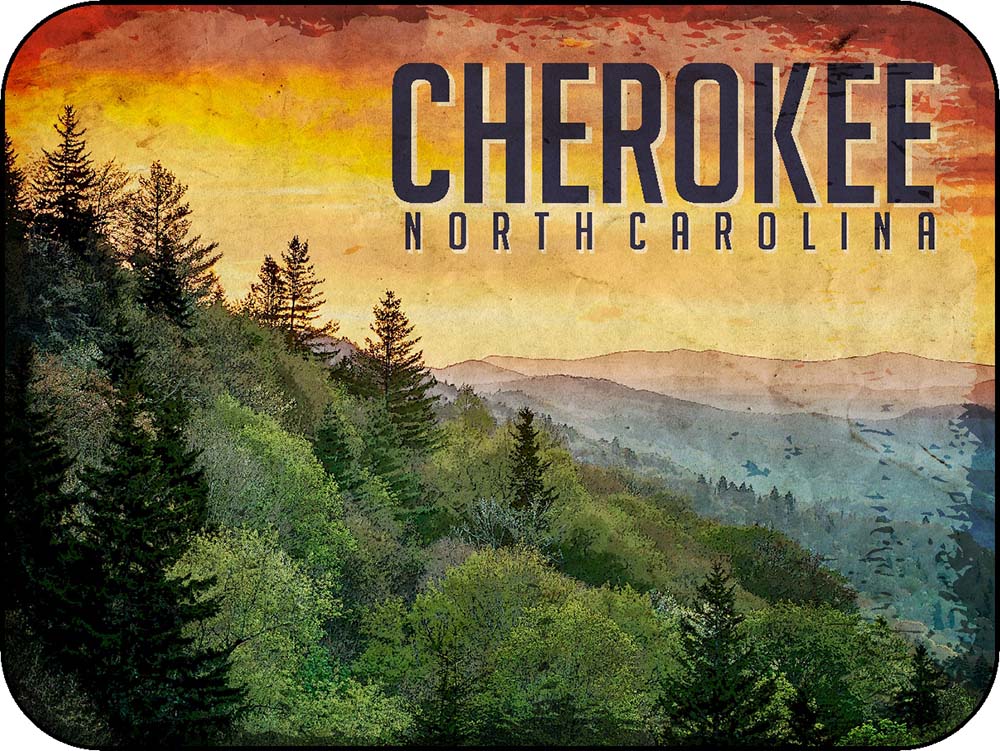 Cherokee NorthCarolina Sunset PaintingStyle