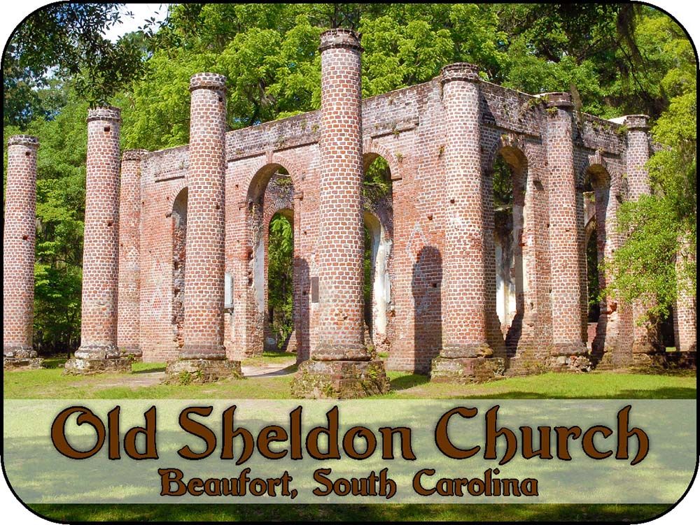 South Carolina Beaufort Old Sheldon Church Ruins