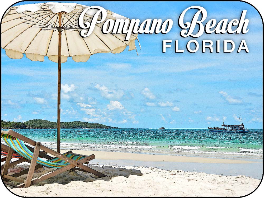 Pompano Beach Florida Chairs & Boat