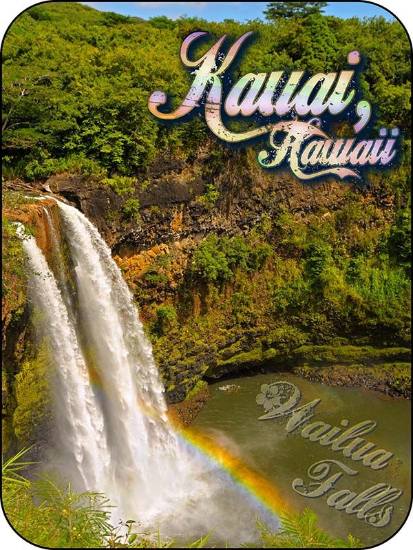 Waulia Falls Hawaii Magnet